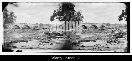 Antietam, Maryland. Pont d'Antietam, sur l'autoroute à péage de Sharpsburg et Boonsboro, photographies de la guerre de Sécession 1861-1865 Banque D'Images