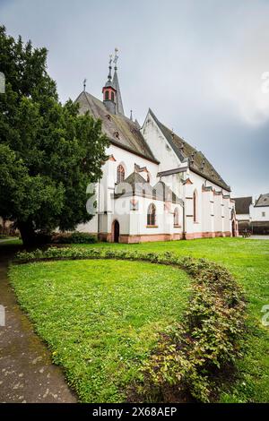 » Église catholique de Martin à Oestrich (Rheingau), église gothique tardive à trois nefs avec voûte étoilée, Hesse, Allemagne Banque D'Images