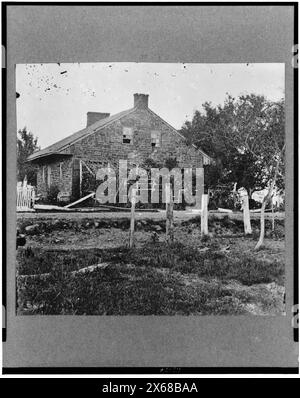 Quartier général du général Robert E. Lee, Gettysburg, Pennsylvanie. Collection de photographies de la guerre de Sécession., no 2394(?).. Lee, Robert E.--(Robert Edward),--1807-1870--Homes & Haunts--Pennsylvanie--Gettysburg. , Quartier général militaire--confédéré--Pennsylvanie--Gettysburg--1860-1870. Banque D'Images