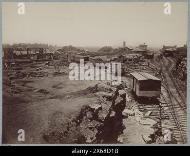 Dépôt de chemin de fer de Nashville and Chattanooga, Nashville, Tenn., mars 1864, photographies de la guerre civile 1861-1865 Banque D'Images