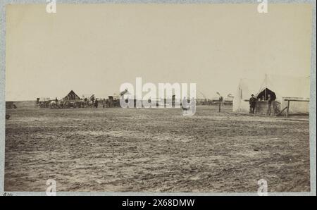 Quartiers d'hiver du département du quartier-maître, 6e corps d'armée. Près de Hazel River, Virginie, 1864, photographies de la guerre de Sécession 1861-1865 Banque D'Images