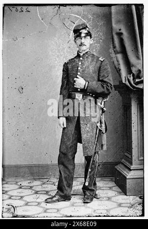 Lt. Van Ness, photographies de la guerre civile 1861-1865 Banque D'Images