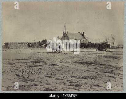 Quartier général du 6e corps d'armée. Warren Station, en face de Petersburg, Virginie, photographies de la guerre de Sécession 1861-1865 Banque D'Images