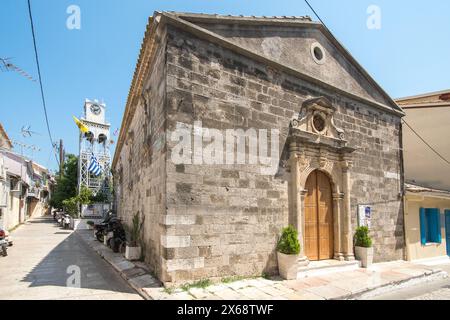 Église Agios Nikolaos à Lefkada, Grèce Banque D'Images