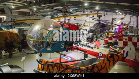 Westland Apache AH Mk1 ZJ224 maintenant exposé au Musée de l'aviation de l'armée Banque D'Images