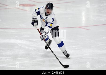 Prague, République tchèque. 13 mai 2024. OLLI MAATTA, de Finlande, lors du match du Championnat mondial de hockey sur glace 2024 de l’IIHF opposant la Norvège et la Finlande à l’aréna O2 à Prague, en République tchèque, le 13 mai 2024. (Crédit image : © Slavek Ruta/ZUMA Press Wire) USAGE ÉDITORIAL SEULEMENT! Non destiné à UN USAGE commercial ! Banque D'Images