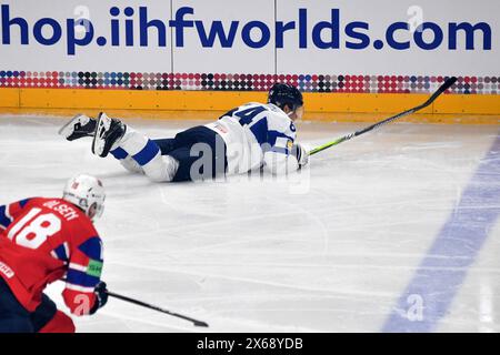 Prague, République tchèque. 13 mai 2024. MIKAEL GRANLUND, de Finlande, lors du match du Championnat mondial de hockey sur glace 2024 de l’IIHF opposant la Norvège et la Finlande à l’aréna O2 à Prague, en République tchèque, le 13 mai 2024. (Crédit image : © Slavek Ruta/ZUMA Press Wire) USAGE ÉDITORIAL SEULEMENT! Non destiné à UN USAGE commercial ! Banque D'Images