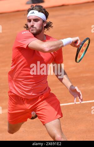 Rome, Italie. 13 mai 2024. Stefanos Tsitsipas pendant l'Internazionali BNL d'Italia 2024 au Foro Italico, Italie, 13 mai 2024 crédit : massimo insabato/Alamy Live News crédit : massimo insabato/Alamy Live News Banque D'Images