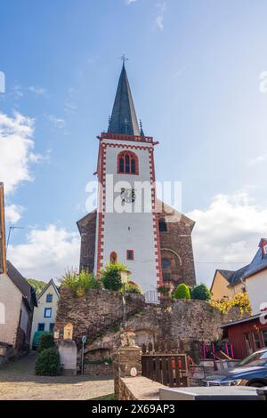 Bruttig-Fankel, église créée Margaretha à Bruttig, région de Moselle, Rhénanie-Palatinat, Allemagne Banque D'Images