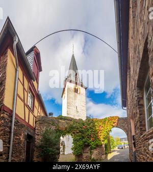 Bruttig-Fankel, église de Mariä Himmelfahrt à Fankel dans la région de Moselle, Rhénanie-Palatinat, Allemagne Banque D'Images