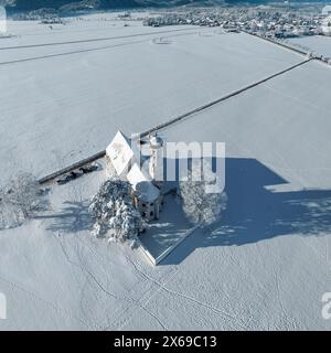 Église de pèlerinage de nouveaux Coloman près de Schwangau, Allgäu, Souabe, Bavière, Allemagne Banque D'Images