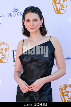 LONDRES, ANGLETERRE - 12 MAI : Josephine Japy participe aux BAFTA Television Awards 2024 avec P&O Cruises au Royal Festival Hall de Londres, en Angleterre. Crédit : Voir Li/Picture Capital/Alamy Live News Banque D'Images