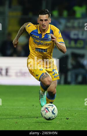 Frosinone, Italie. 10 mai 2024. Emanuele Valeri de Frosinone lors du match de Serie A entre Frosinone Calcio et le FC Internazionale au stade Benito Stirpe de Frosinone (Italie), le 10 mai 2024. Crédit : Insidefoto di andrea staccioli/Alamy Live News Banque D'Images
