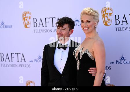 LONDRES, ANGLETERRE - 12 MAI : Hannah Waddingham assiste aux BAFTA Television Awards 2024 avec P&O Cruises au Royal Festival Hall de Londres, en Angleterre. Crédit : Voir Li/Picture Capital/Alamy Live News Banque D'Images