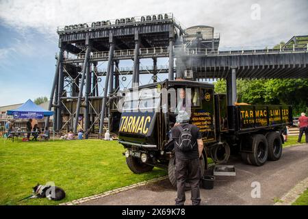 Tarmac Classic vintage wagon camion à l'Anderton Boat Lift journée portes ouvertes et Steam Fair 2024 Banque D'Images