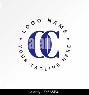 Conception de logo concept graphique créatif premium vecteur stock abstrait unique flèche rapide swoosh sur la ligne de cercle. Lié à Purpose sport Illustration de Vecteur