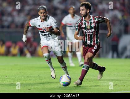 São Paulo (SP), 13 mai 2024 - Football / Championnat brésilien 2024 - match entre São Paulo et Fluminense, valable pour la sixième manche du Championnat brésilien 2024, qui se tient au stade Morumbi, lundi soir (13). Crédit : Vilmar Bannach/Alamy/LiveNews Banque D'Images