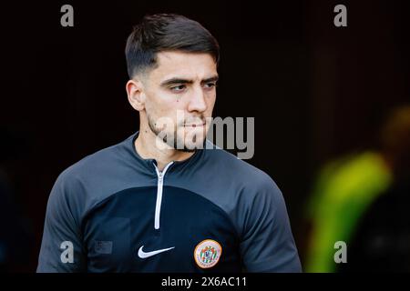 Lodz, Pologne. 12 mai 2024. Luis Mata de Zaglebie vu lors du match de la Ligue polonaise PKO Ekstraklasa entre Widzew Lodz et Zaglebie Lubin au stade municipal de Widzew Lodz. Score final : Widzew Lodz 1:3 Zaglebie Lubin. Crédit : SOPA images Limited/Alamy Live News Banque D'Images