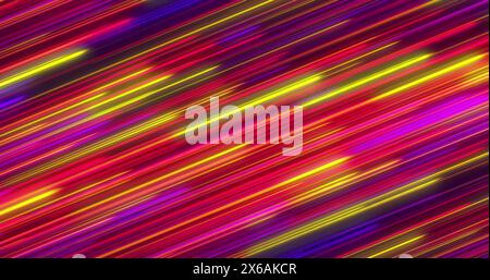 Image de plusieurs traînées de lumière brillantes se déplaçant en diagonale en boucle transparente Banque D'Images