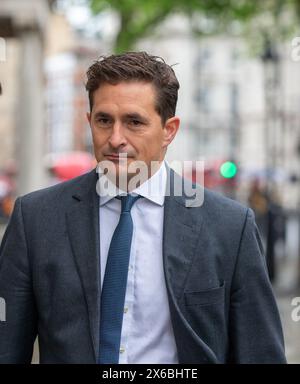 Londres, Royaume-Uni. 14 mai 2024. Johnny Mercer, ministre des anciens combattants vu devant le cabinet 70 Whitehall crédit : Richard Lincoln/Alamy Live News Banque D'Images