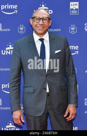 Philippe Diallo, président de la Fédération française de football, arrive à Paris le 13 mai 2024 pour la cérémonie du trophée de l’UNFP (Union nationale française des joueurs professionnels de football). Photo de Firas Abdullah/ABACAPRESS. COM Banque D'Images