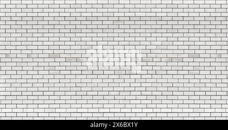 Fond de mur de briques blanches. Texture de mur de briques rugueuse Banque D'Images