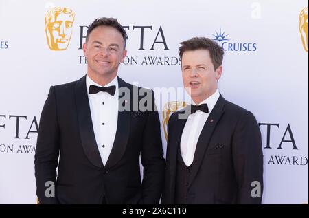 Londres, Royaume-Uni. 12 mai 2024. Anthony McPartlin et Declan Donnelly assistent aux BAFTA Television Awards 2024 avec P&O Cruises au Royal Festival Hall, Southbank, le 12 mai 2024 à Londres, au Royaume-Uni. Crédit : S.A. / Alamy Live News Banque D'Images