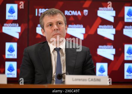 Roma, Italie. 14 mai 2024. Conférence de presse de Lorenzo Casini sur la voie du zéro à Rome, mardi 14 mai 2024.(Alfredo Falcone/LaPresse) crédit : LaPresse/Alamy Live News Banque D'Images