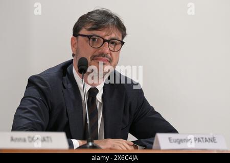 Roma, Italie. 14 mai 2024. Eugenio Patane' lors de la conférence de presse Road to Zero à Rome, mardi 14 mai 2024.(Alfredo Falcone/LaPresse) crédit : LaPresse/Alamy Live News Banque D'Images