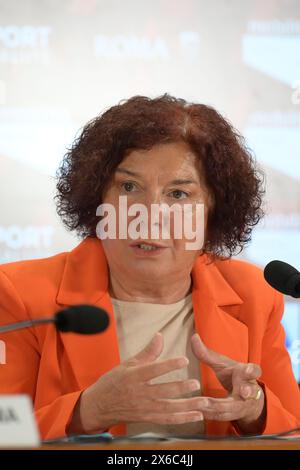 Roma, Italie. 14 mai 2024. Anna Donati lors de la conférence de presse Road to Zero à Rome, mardi 14 mai 2024.(Alfredo Falcone/LaPresse) crédit : LaPresse/Alamy Live News Banque D'Images