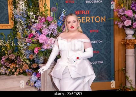 New York, New York, États-Unis. 13 mai 2024. (NOUVEAU) première mondiale de "Bridgerton" de la saison 3 de Netflix. 13 mai 2024, New York, New York, États-Unis : Nicola Coughlan assiste à la première mondiale de la saison 3 de Netflix à New York, au Alice Tully Hall, Lincoln Center, le 13 mai 2024 à New York. (Crédit : M10s/TheNews2) (Foto : M10s/Thenews2/Zumapress) (crédit image : © Ron Adar/TheNEWS2 via ZUMA Press Wire) USAGE ÉDITORIAL SEULEMENT! Non destiné à UN USAGE commercial ! Banque D'Images