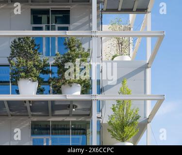 Vienne, Autriche - IKEA Wien Westbahnhof par Querkraft Architekten Banque D'Images