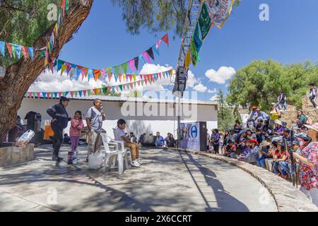 Jujuy, Argentine - 25 janvier 2024 : fête traditionnelle du filleul à Humahuaca. Banque D'Images