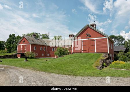 Horseshoe Barn. Shelburne Museum, Shelburne, Burlington, New Hampshire, États-Unis d'Amérique Banque D'Images