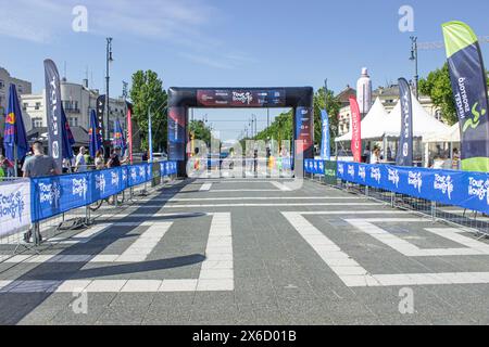 A Tour de Hongrie üres rajtja üresen. Banque D'Images