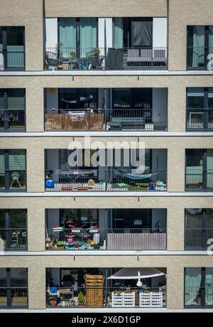 Nouveaux appartements à Berlin, Heidestrasse (photo à usage éditorial uniquement, aucune autorisation du propriétaire disponible) Banque D'Images