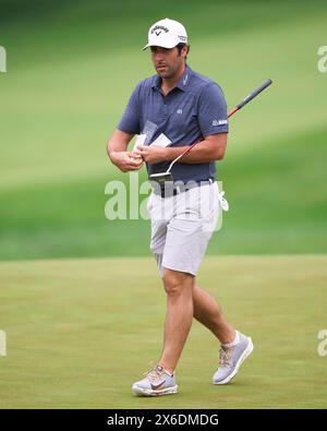 Adrian Otaegui d'Espagne en action lors d'une ronde d'entraînement avant le championnat de la PGA 2024 au Valhalla Golf Club le 14 mai 2024 à Louisville, Kent Banque D'Images