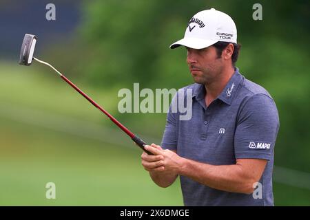 Adrian Otaegui d'Espagne en action lors d'une ronde d'entraînement avant le championnat de la PGA 2024 au Valhalla Golf Club le 14 mai 2024 à Louisville, Kent Banque D'Images