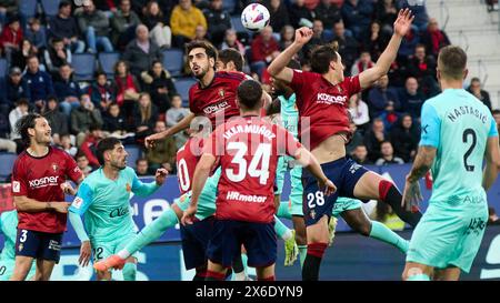 Pampelune, Espagne. 14 mai 2024. Sport. Football/Football. Match de football de la Liga EA Sports entre CA Osasuna et le RCD Mallorca joué au stade El Sadar à Pampelune (Espagne) le 14 mai 2024. Crédit : Inigo Alzugaray/cordon Press crédit : CORDON PRESS/Alamy Live News Banque D'Images