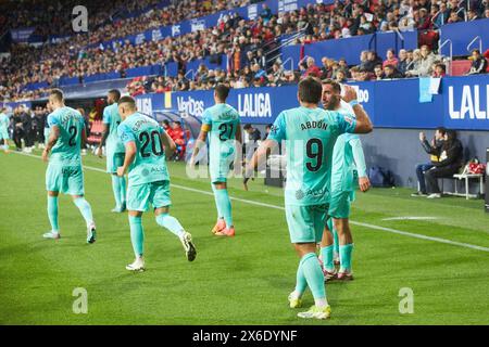 Pampelune, Espagne. 14 mai 2024. Sport. Football/Football. Lors du match de football de la Liga EA Sports entre CA Osasuna et le RCD Mallorca a joué au stade El Sadar à Pampelune (Espagne) le 14 mai 2024. Crédit : Inigo Alzugaray/cordon Press crédit : CORDON PRESS/Alamy Live News Banque D'Images