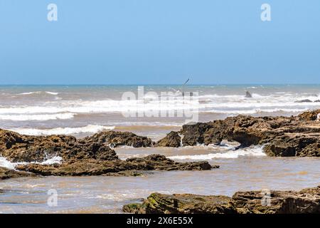 Afrique Morrocco Ocean Dunes Towns Vising Banque D'Images