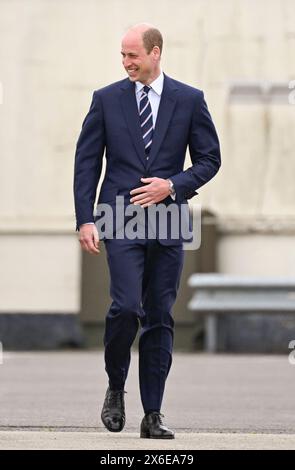 Middle Wallop, Angleterre. ROYAUME-UNI. 13 mai 2024. Prince William, Prince de Galles assiste au roi Charles Ill qui remet officiellement le rôle de colonel en chef du corps d'armée au Prince William au Centre d'aviation de l'armée. Crédit : Anwar Hussein/Alamy Live News Banque D'Images