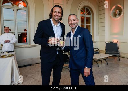 Roma, Italie. 13 avril 2024. Dîner de charité Coppa Italia a Villa Miani Roma - Roma, Italia - Nella foto Luca Toni e Gianluca Zambrotta - Martedì 14 Maggio 2024 (foto Valentina Stefanelli/LaPresse) dîner de charité Coupe d'Italie à Villa Miani Rome - Rome, Italie - sur la photo Luca Toni, Gianluca Zambrotta - mardi 14 mai 2024 (photo Valentina Stefanelli/LaPresse) crédit : LaPresse/Alamy Live News Banque D'Images