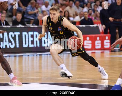 Bonn, Deutschland. 14 mai 2024. Johannes Patrick (Ludwigsburg), Telekom Baskets Bonn vs MHP Riesen Ludwigsburg, easyCredit BBL, Play-In, Bonn, 14.05.2024. Crédit : Juergen Schwarz/Alamy Live News Banque D'Images