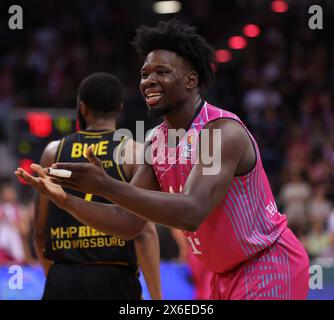 Bonn, Deutschland. 14 mai 2024. Brian Fobbs (Bonn), Telekom Baskets Bonn vs MHP Riesen Ludwigsburg, easyCredit BBL, Play-In, Bonn, 14.05.2024. Crédit : Juergen Schwarz/Alamy Live News Banque D'Images