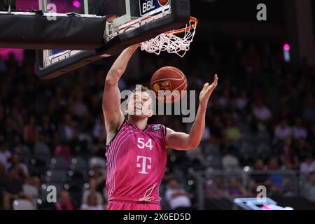 Bonn, Deutschland. 14 mai 2024. Thomas Kennedy (Bonn), Telekom Baskets Bonn vs MHP Riesen Ludwigsburg, easyCredit BBL, Play-In, Bonn, 14.05.2024. Crédit : Juergen Schwarz/Alamy Live News Banque D'Images