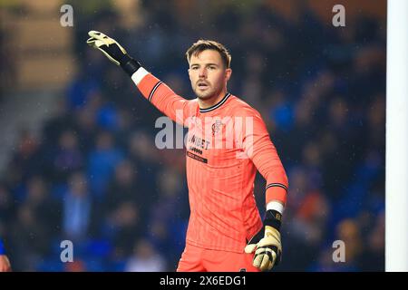 Ibrox Stadium, Glasgow, Royaume-Uni. 14 mai 2024. Scottish Premiership Football, Rangers versus Dundee ; le gardien des Rangers Jack Butland Credit : action plus Sports/Alamy Live News Banque D'Images