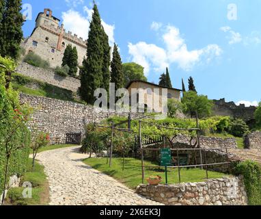 Château d'Avio. Castello di Sabbionara d'Avio, Trentin, Italie. Banque D'Images