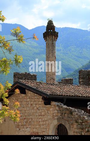 Château d'Avio. Castello di Sabbionara d'Avio, Trentin, Italie. Banque D'Images