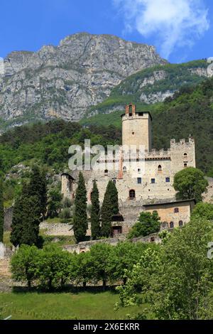 Château d'Avio. Castello di Sabbionara d'Avio, Trentin, Italie. Banque D'Images